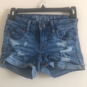 American Eagle Denim Ripped Shorts
